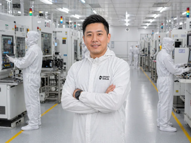 Cleanroom with ISO-class conductive epoxy floor